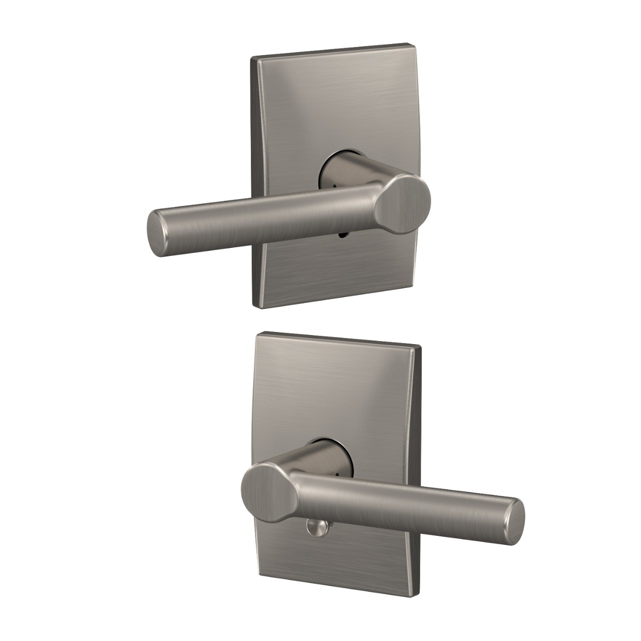 Custom Broadway Lever Combined Interior Hall-Closet and Bed-Bath Lock