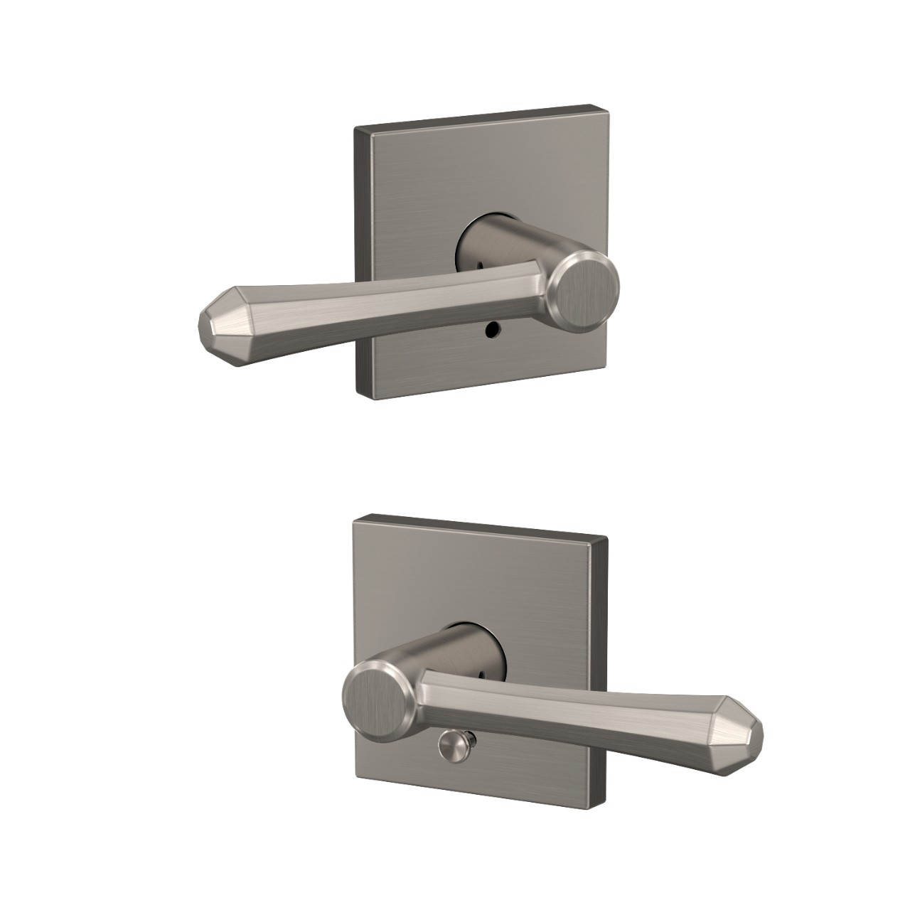 Custom Dempsey Lever Combined Interior Hall-Closet and Bed-Bath Lock