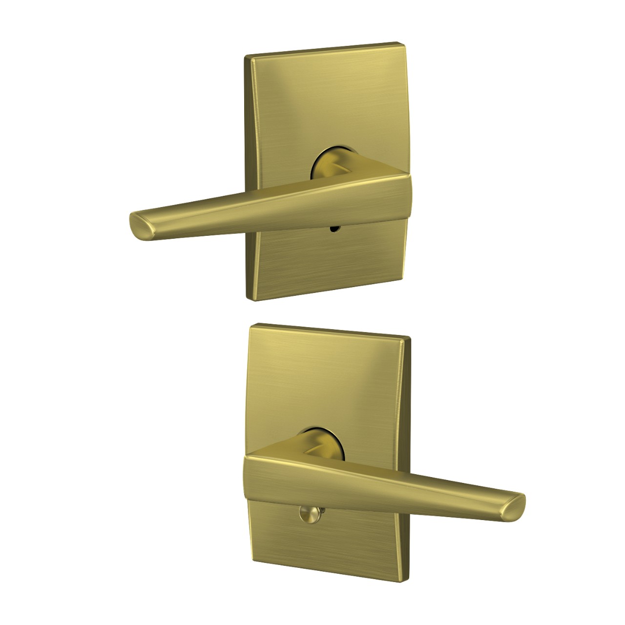 Custom Eller Lever Combined Interior Hall-Closet and Bed-Bath Lock