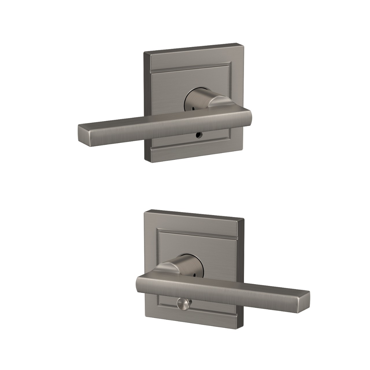 Custom Latitude Lever Combined Interior Hall-Closet and Bed-Bath Lock