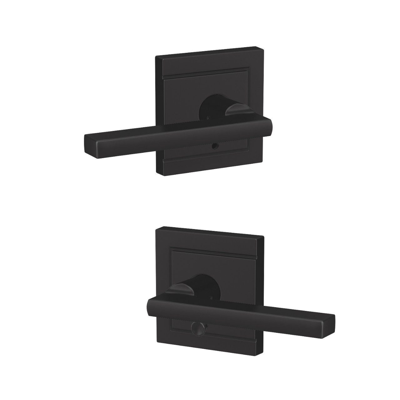 Custom Latitude Lever Combined Interior Hall-Closet and Bed-Bath Lock