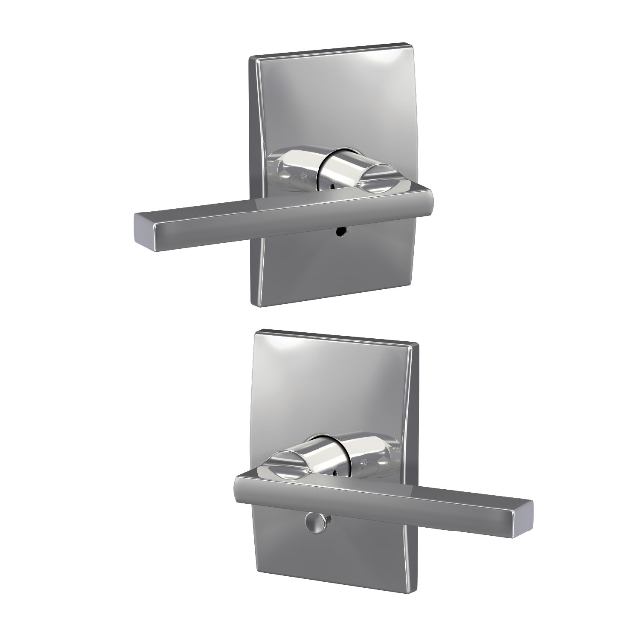 Custom Latitude Lever Combined Interior Hall-Closet and Bed-Bath Lock