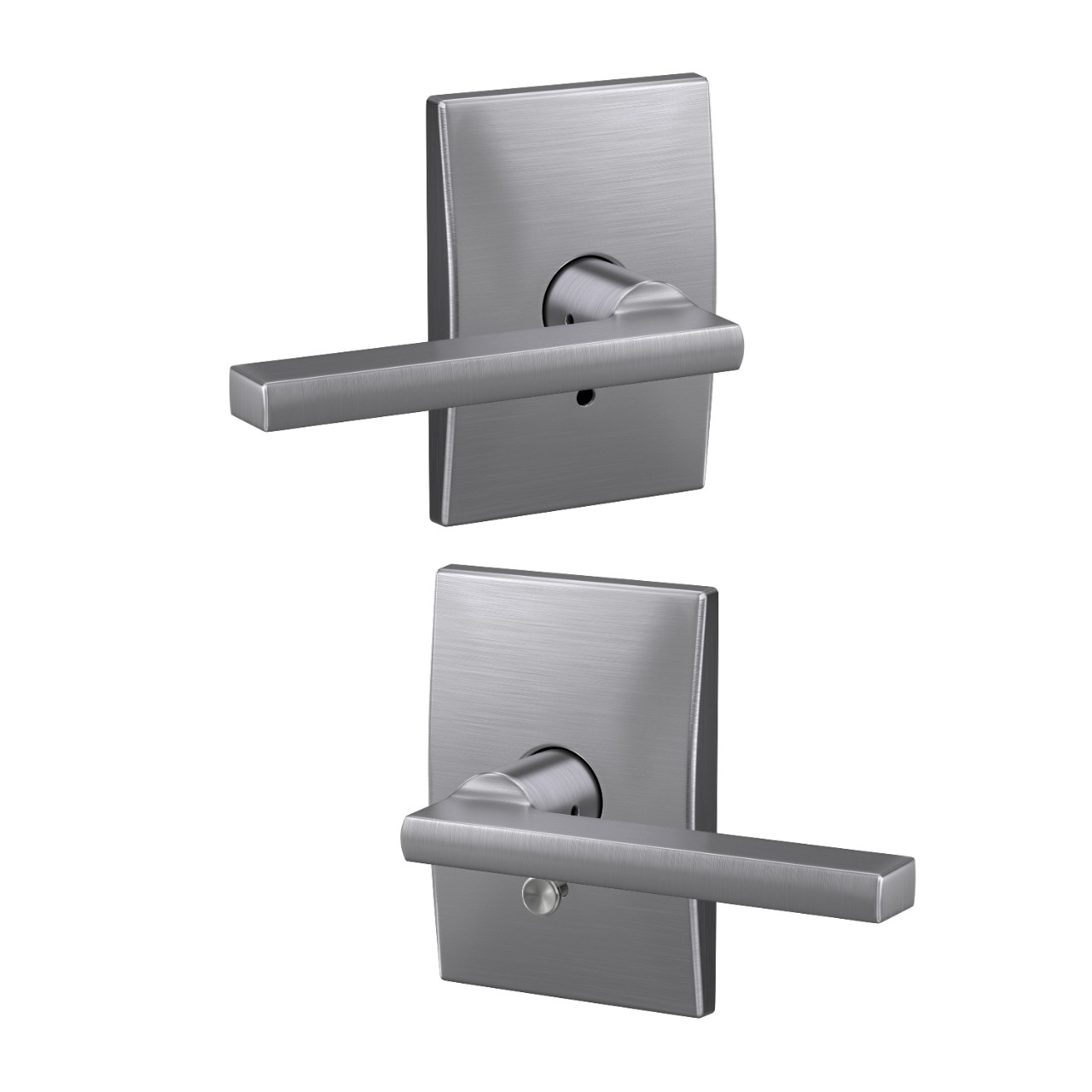 Custom Latitude Lever Combined Interior Hall-Closet and Bed-Bath Lock