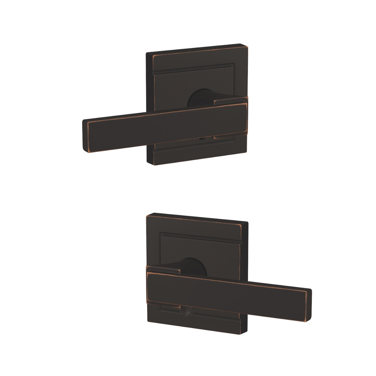 Custom Northbrook Lever Combined Interior Hall-Closet and Bed-Bath Lock