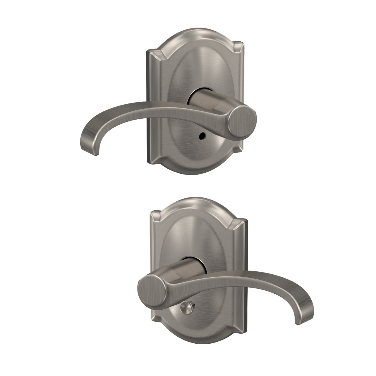 Custom Whitney Lever Combined Interior Hall-Closet and Bed-Bath Lock