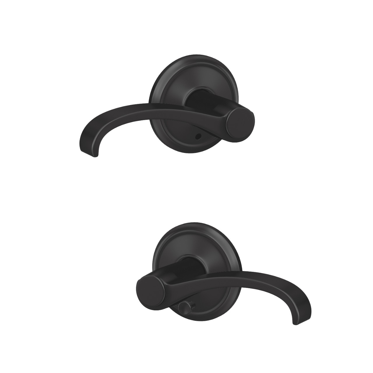 Custom Whitney Lever Combined Interior Hall-Closet and Bed-Bath Lock