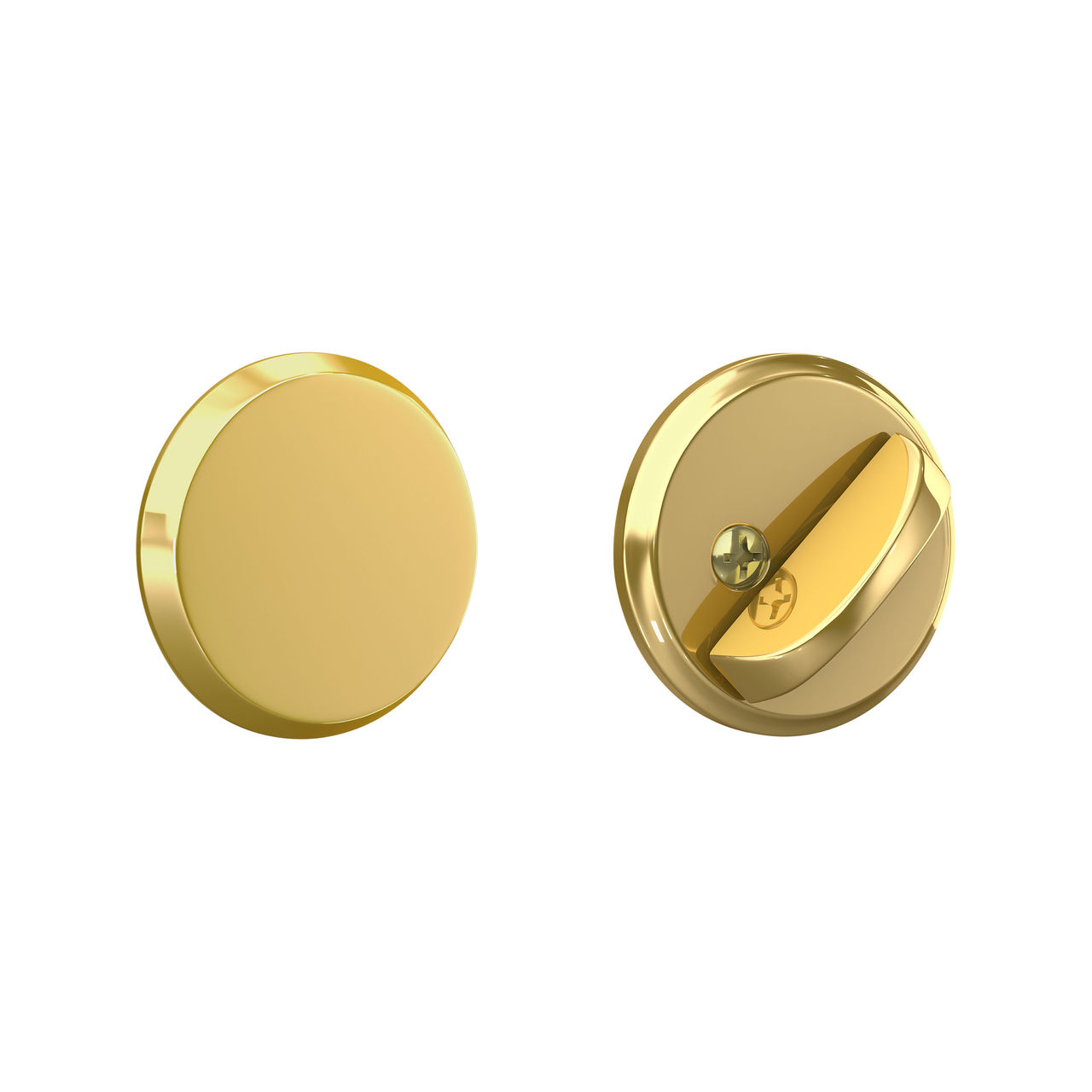One Sided Deadbolt with Exterior Plate