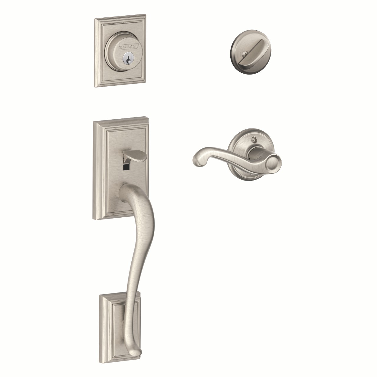 Single Cylinder Handleset and Flair Lever