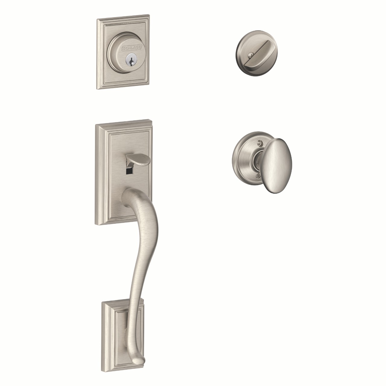 Single Cylinder Handleset and Siena Knob