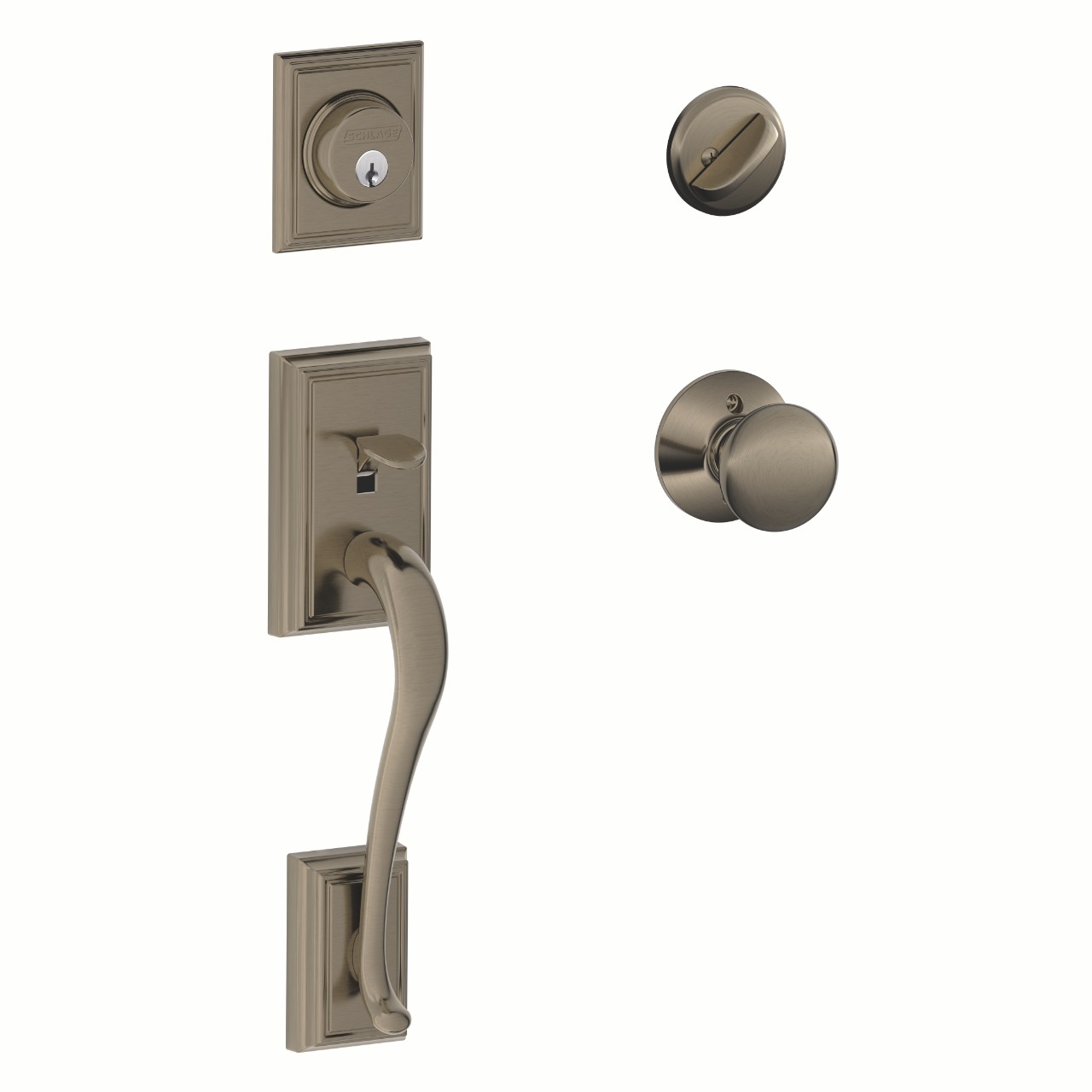 Single Cylinder Handleset and Plymouth Knob