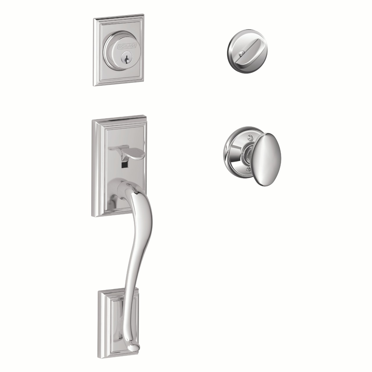 Single Cylinder Handleset and Siena Knob