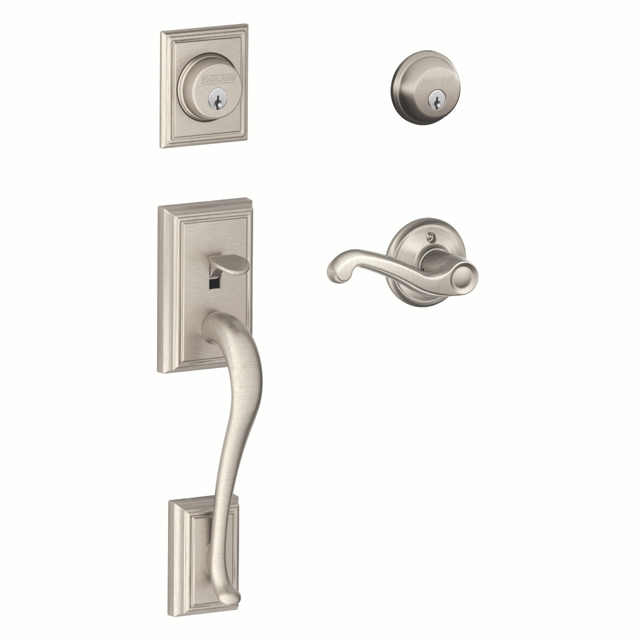 Double Cylinder Handleset and Flair Lever