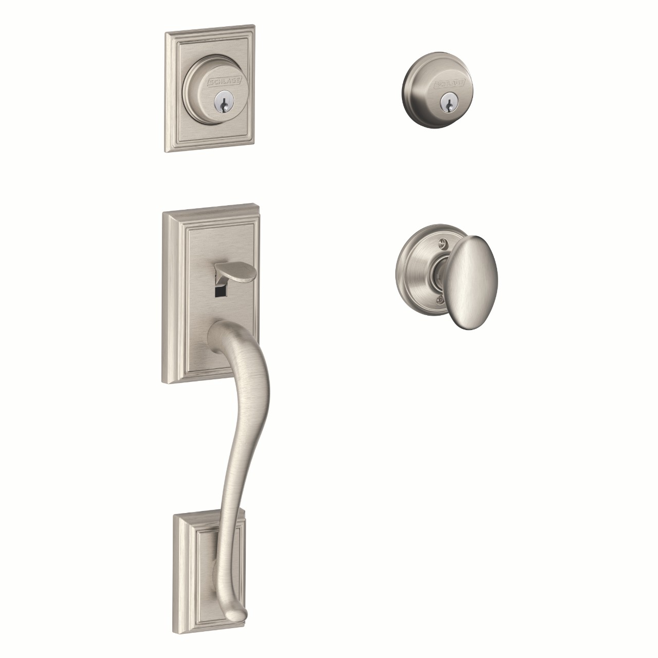 Double Cylinder Handleset and Siena Knob