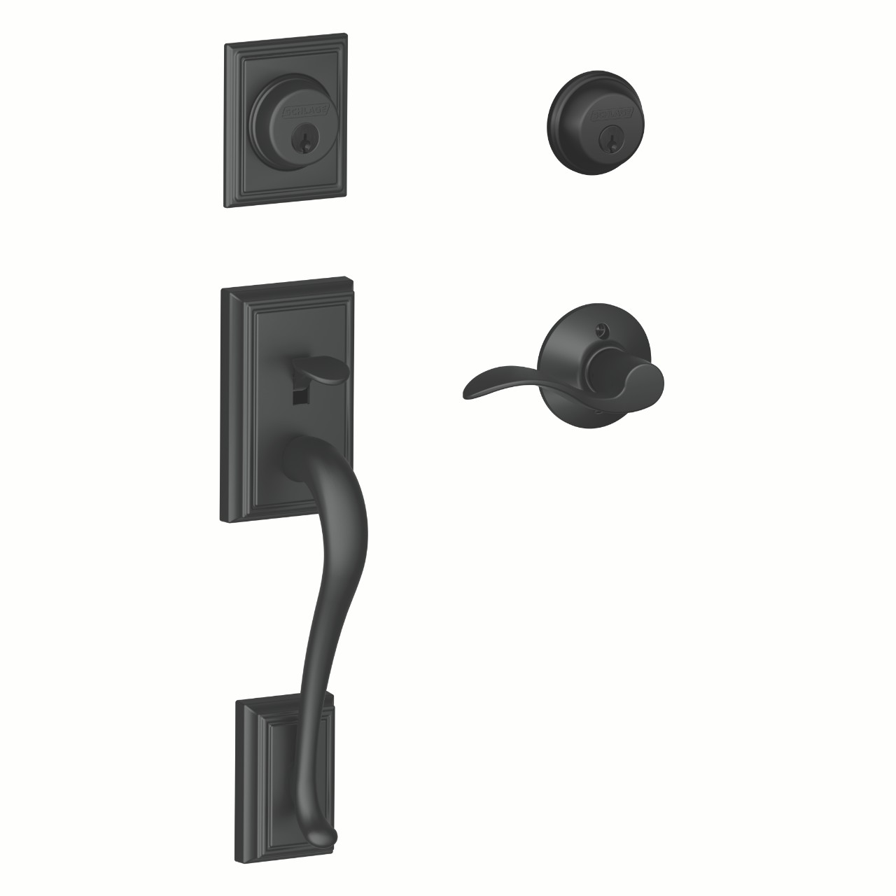 Double Cylinder Handleset and Accent Lever