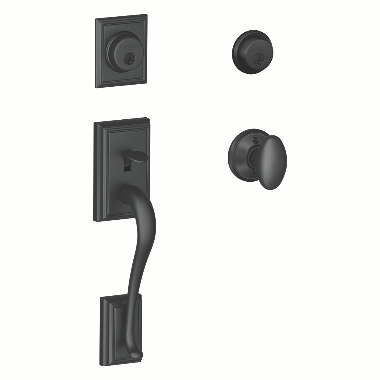 Double Cylinder Handleset and Siena Knob