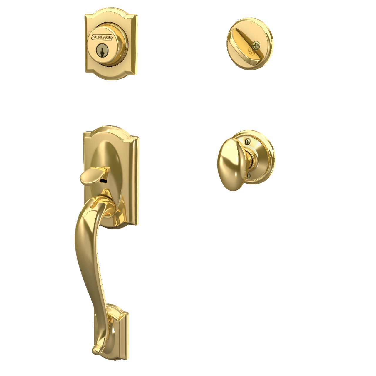 Single Cylinder Handleset and Siena Knob