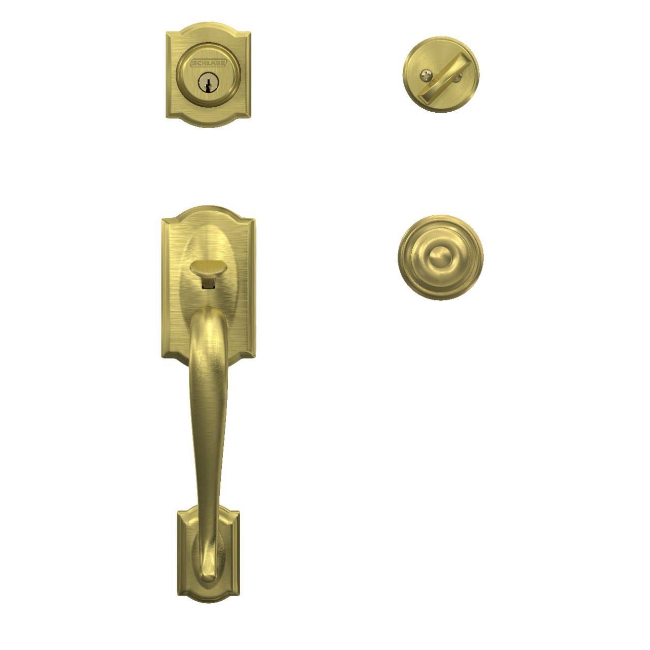 Single Cylinder Handleset and Georgian Knob