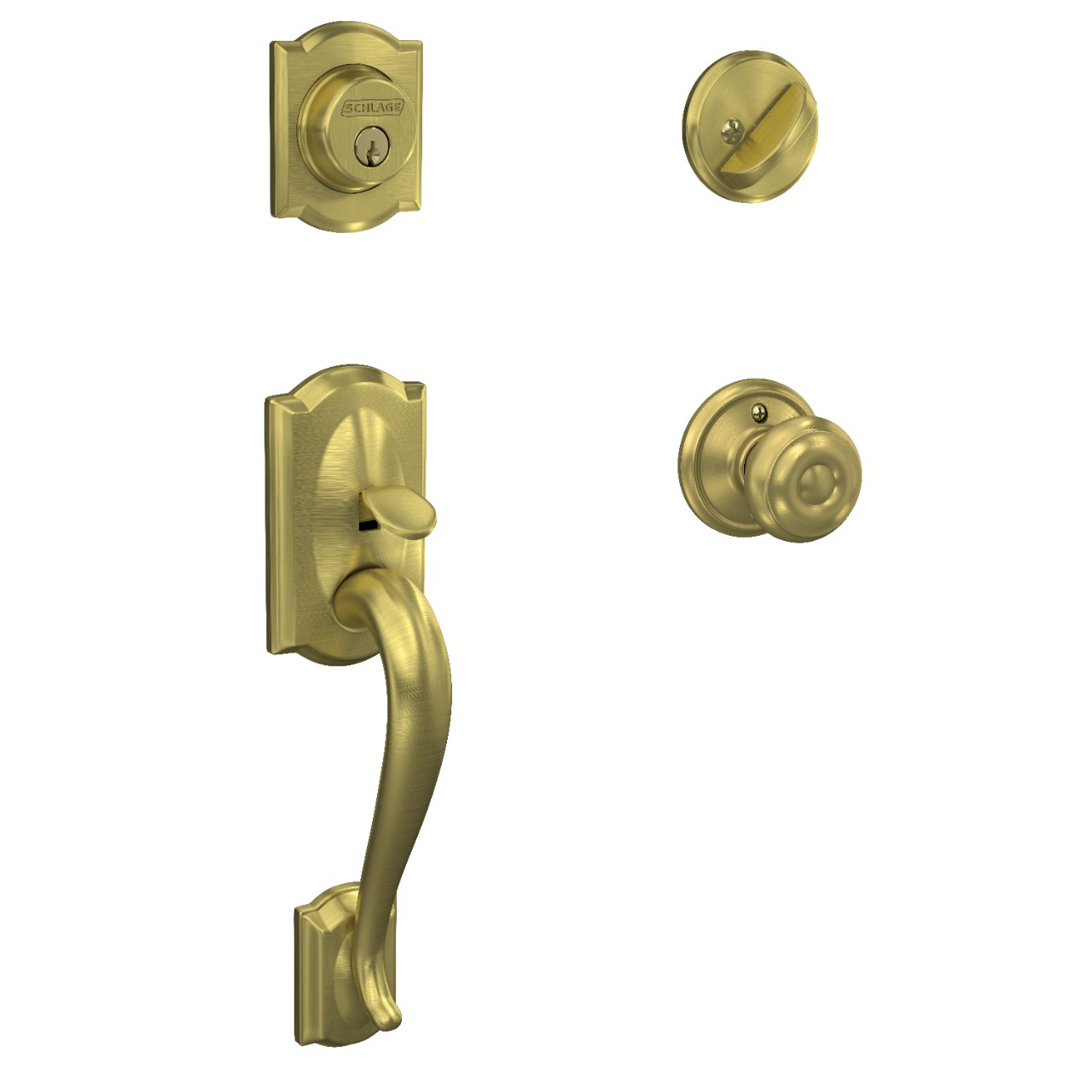 Single Cylinder Handleset and Georgian Knob