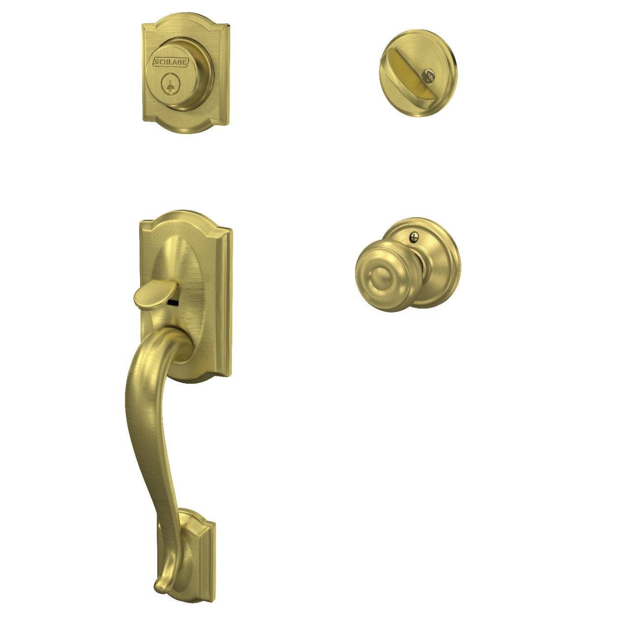 Single Cylinder Handleset and Georgian Knob