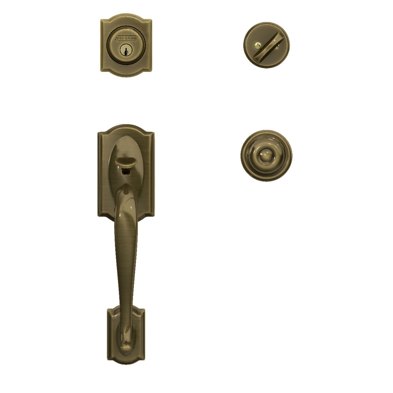 Single Cylinder Handleset and Georgian Knob