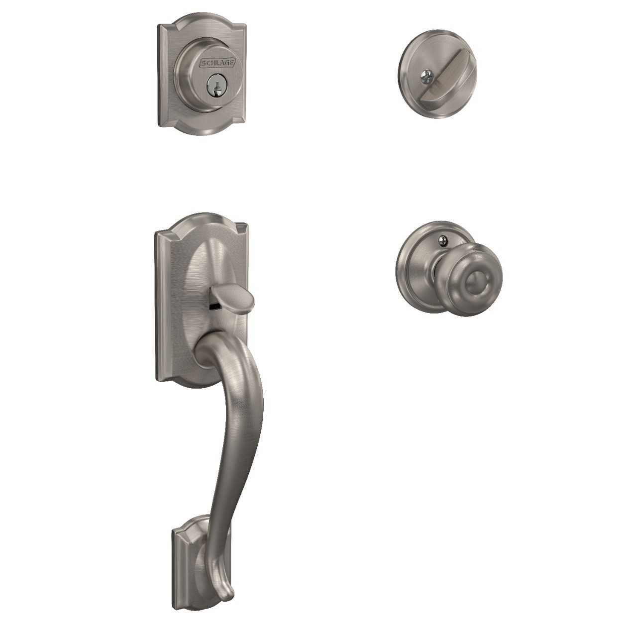 Single Cylinder Handleset and Georgian Knob
