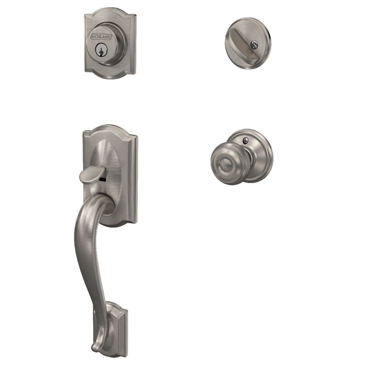 Single Cylinder Handleset and Georgian Knob