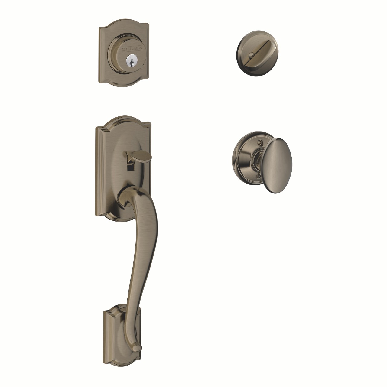 Single Cylinder Handleset and Siena Knob