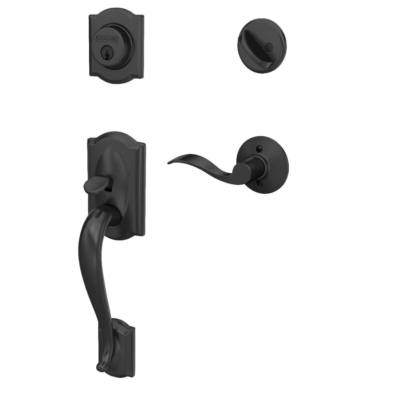 Single Cylinder Handleset and Accent Lever