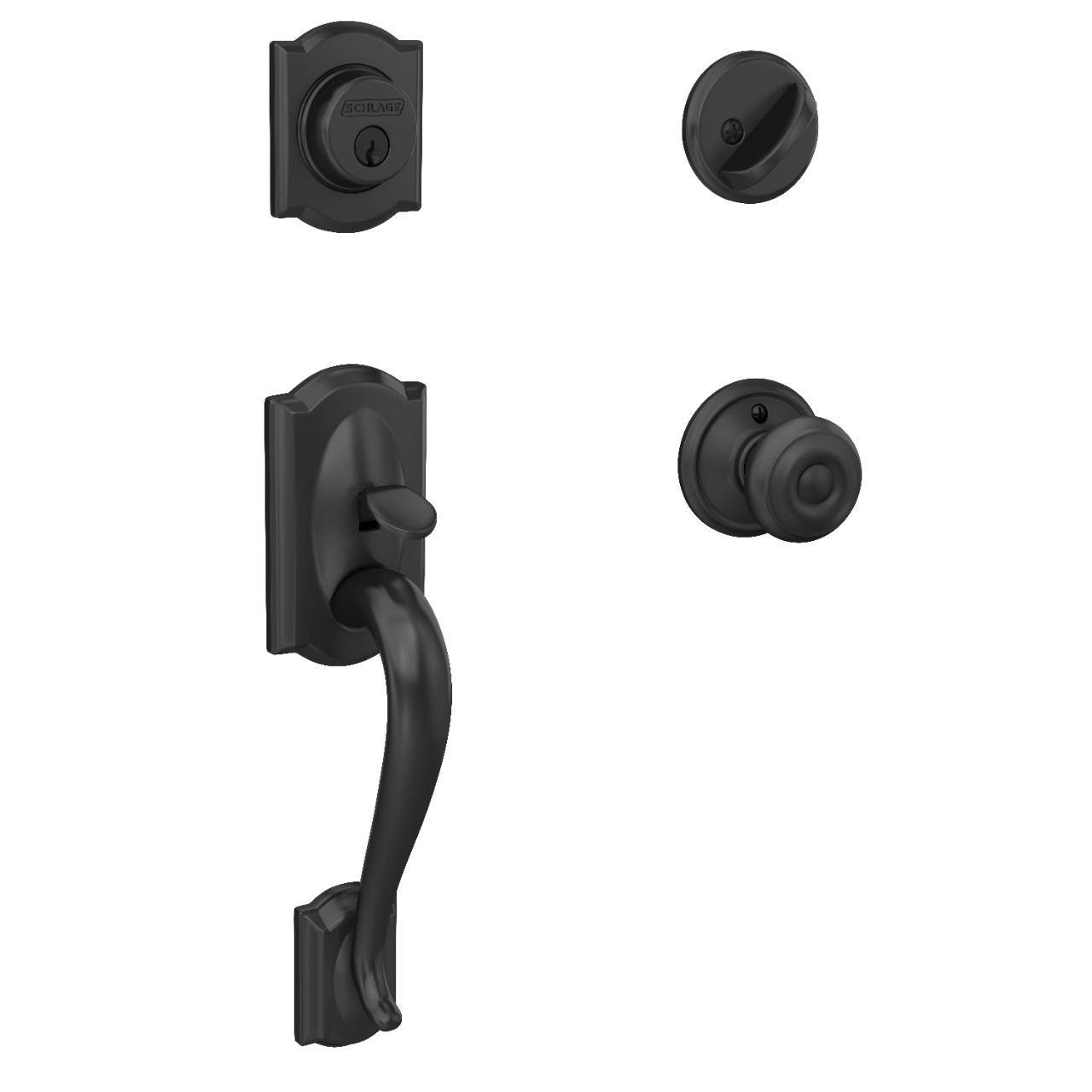 Single Cylinder Handleset and Georgian Knob