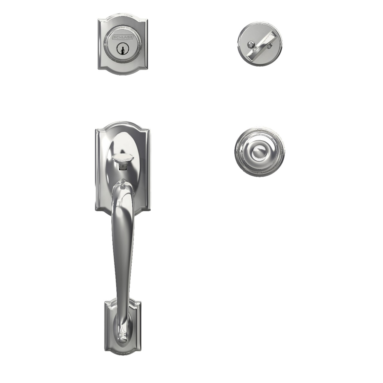 Single Cylinder Handleset and Georgian Knob