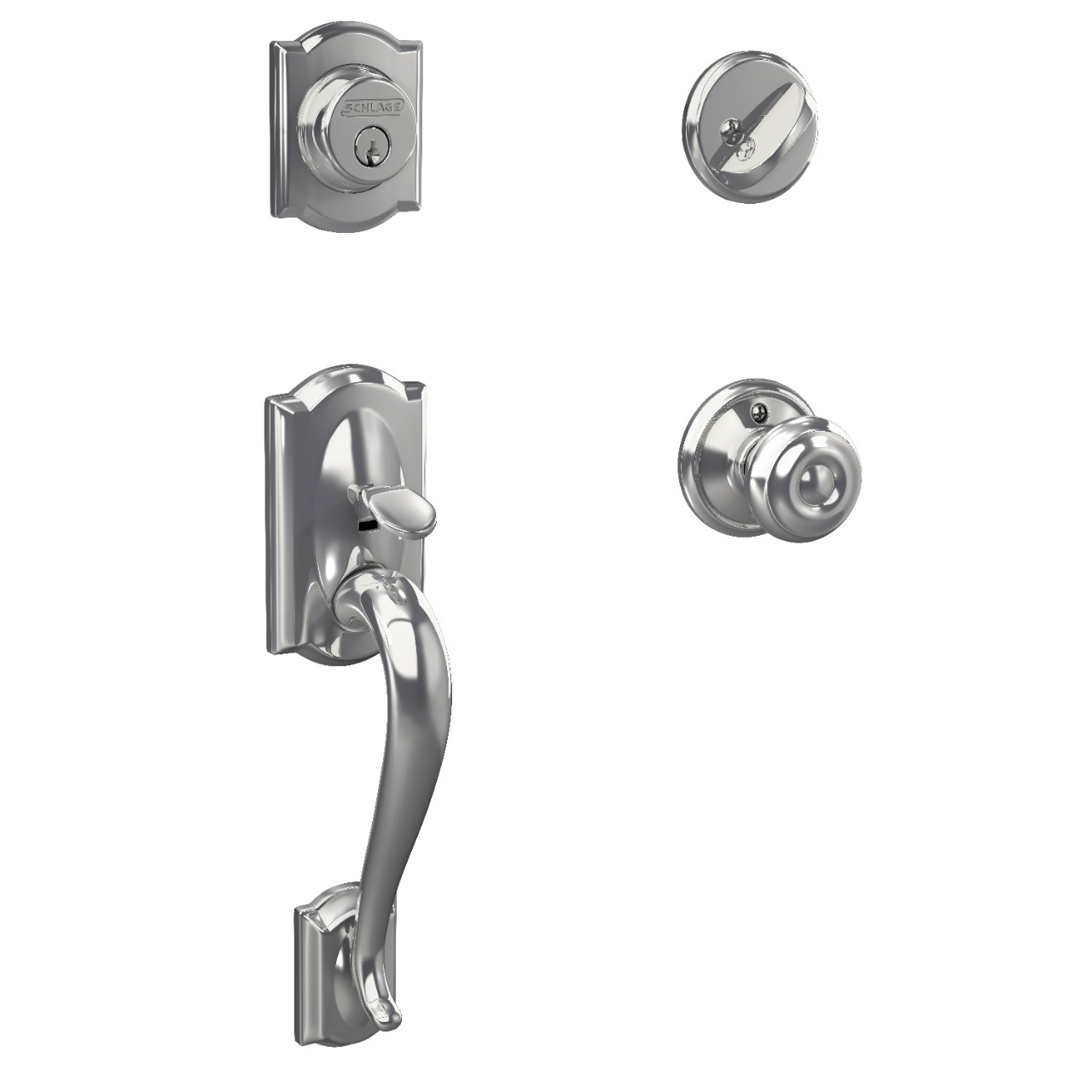 Single Cylinder Handleset and Georgian Knob