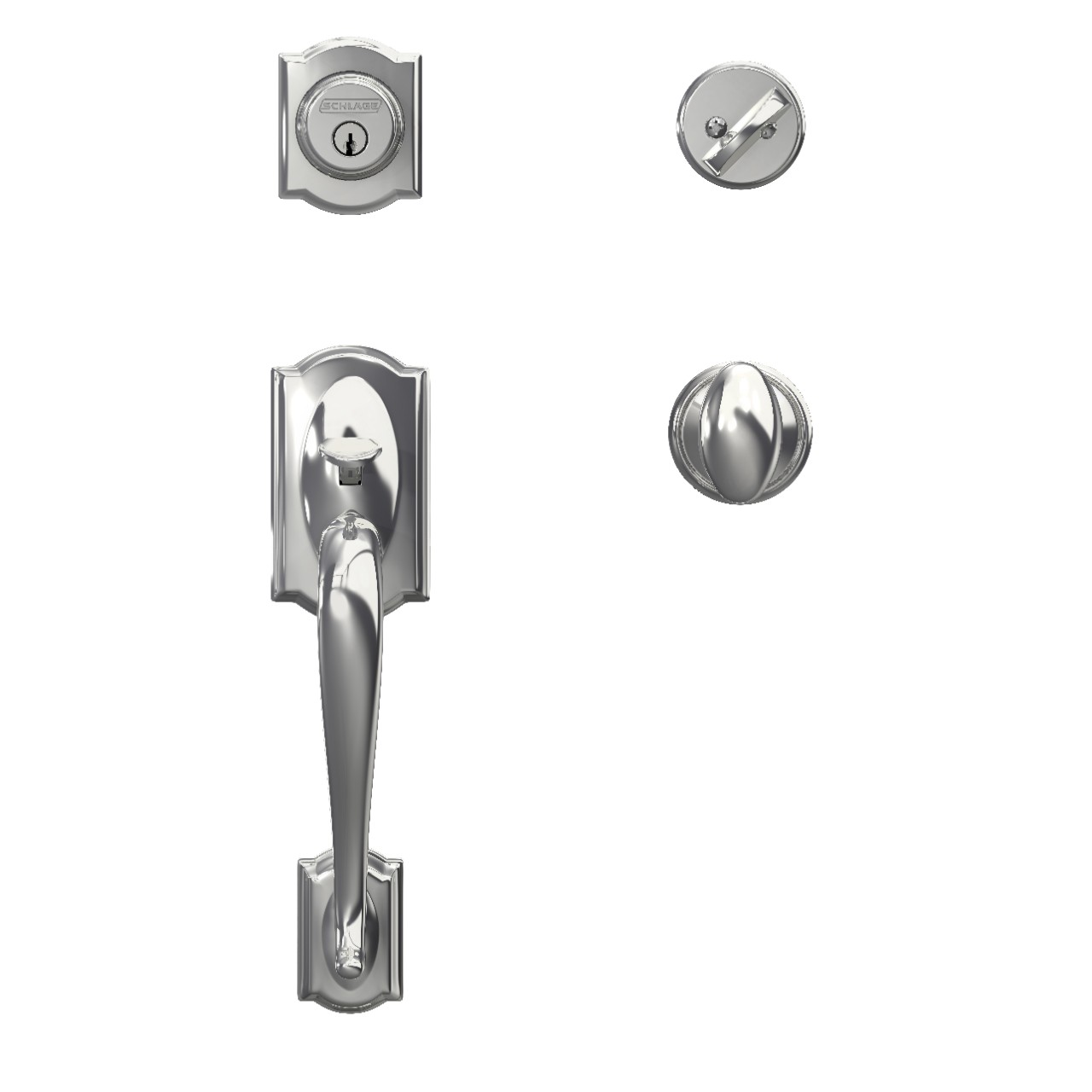 Single Cylinder Handleset and Siena Knob