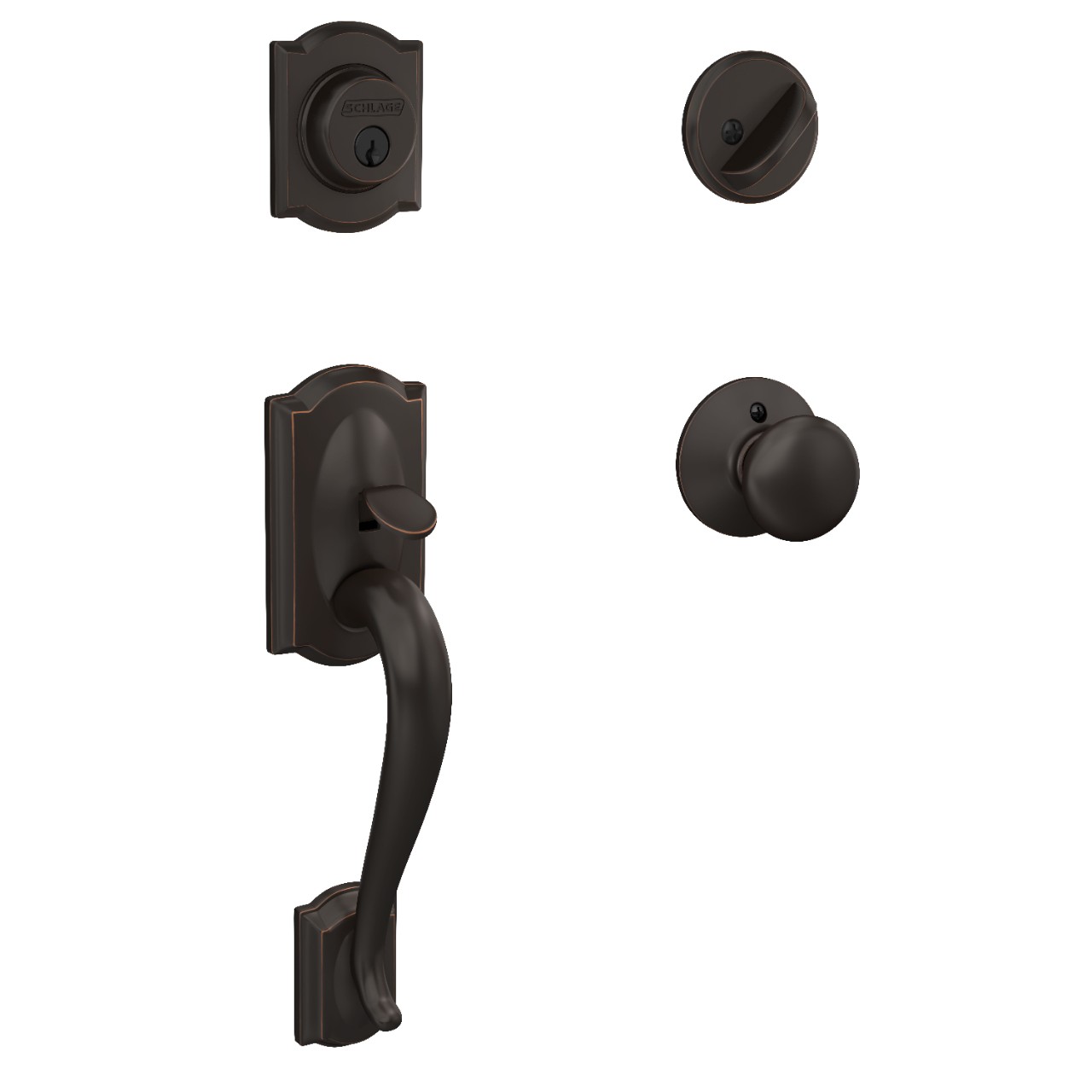 Single Cylinder Handleset and Plymouth Knob