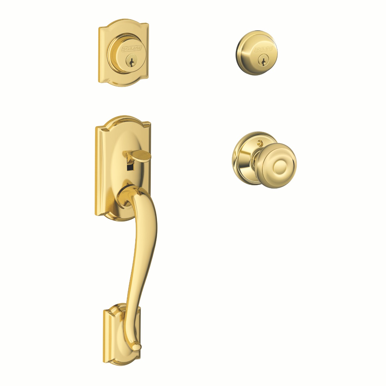 Double Cylinder Handleset and Georgian Knob