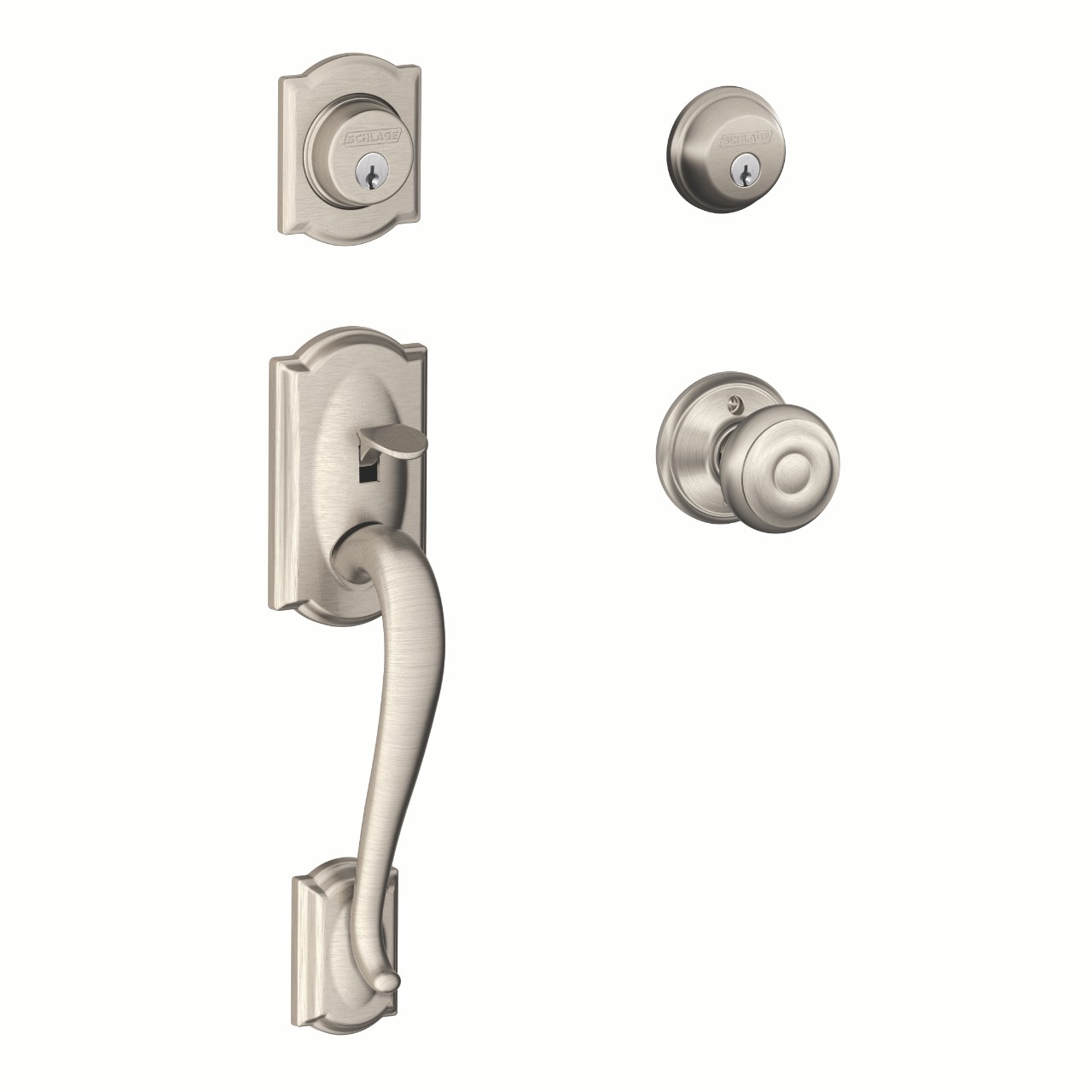 Double Cylinder Handleset and Georgian Knob