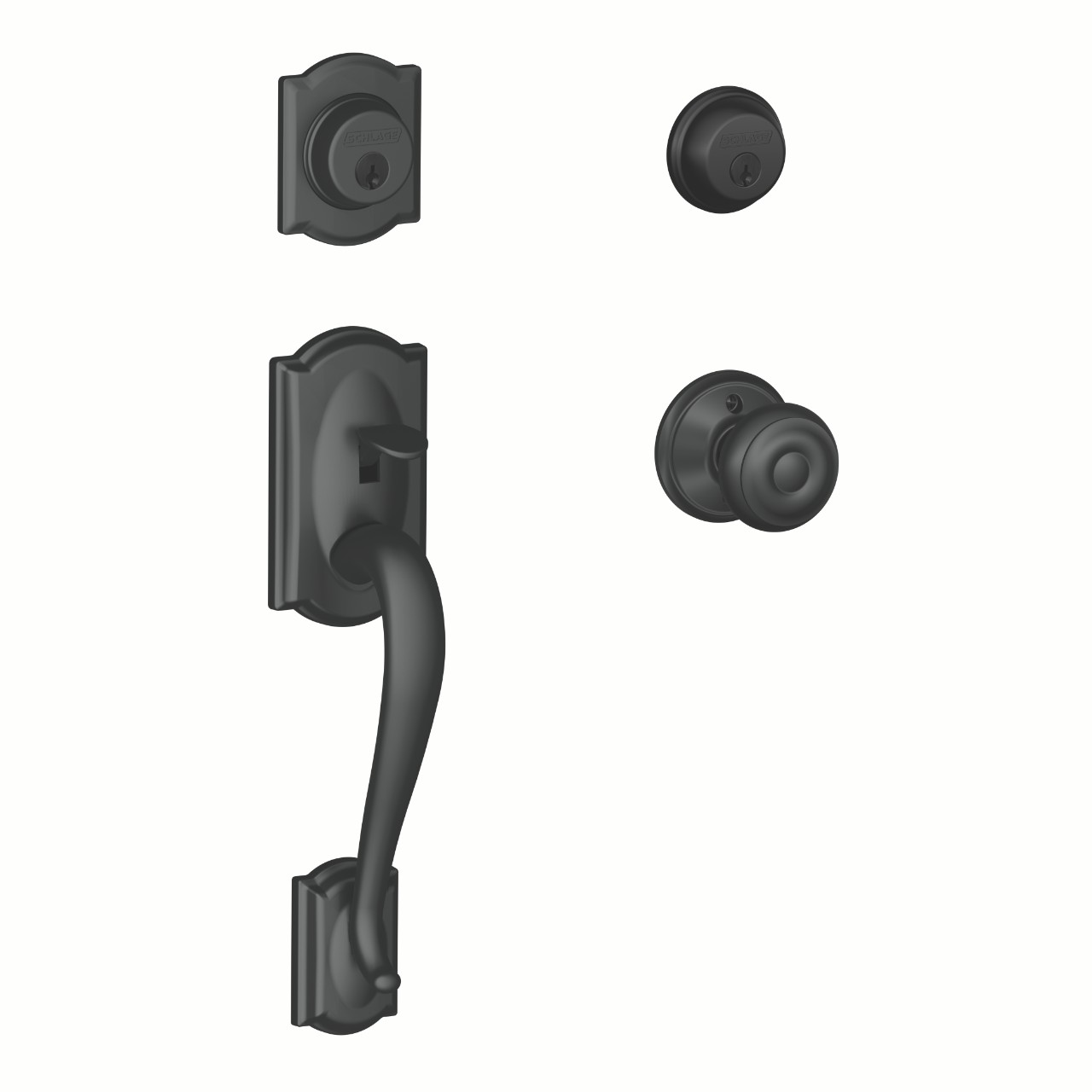 Double Cylinder Handleset and Georgian Knob