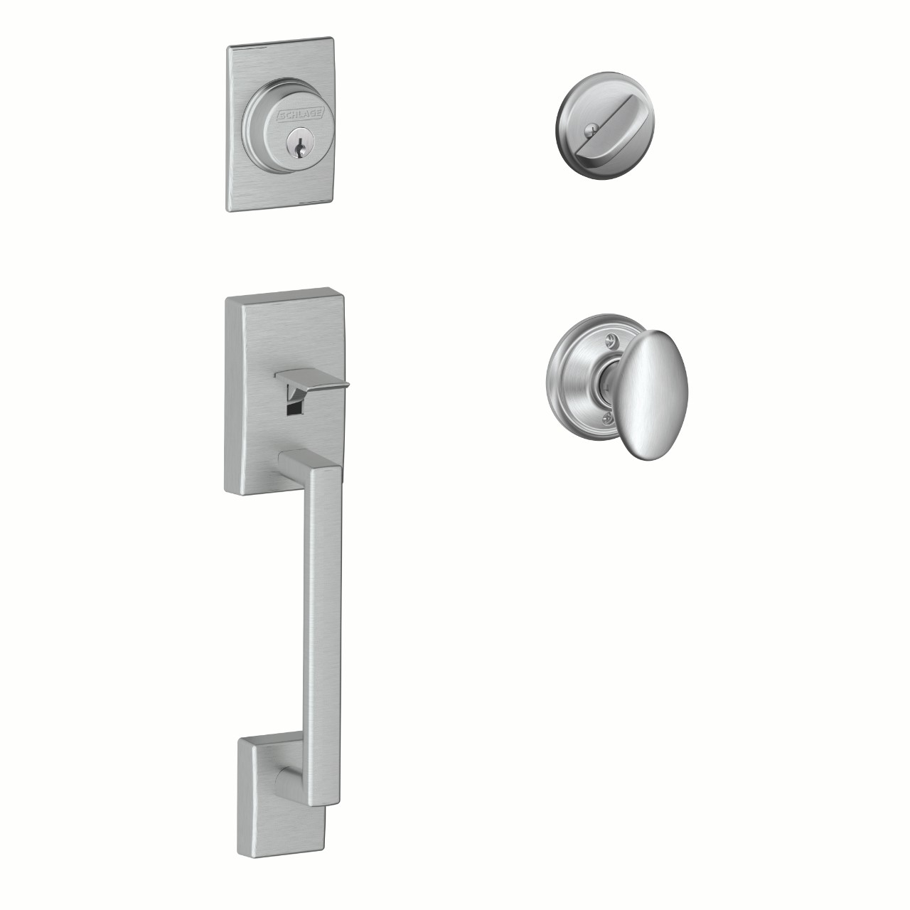 Single Cylinder Handleset and Siena Knob