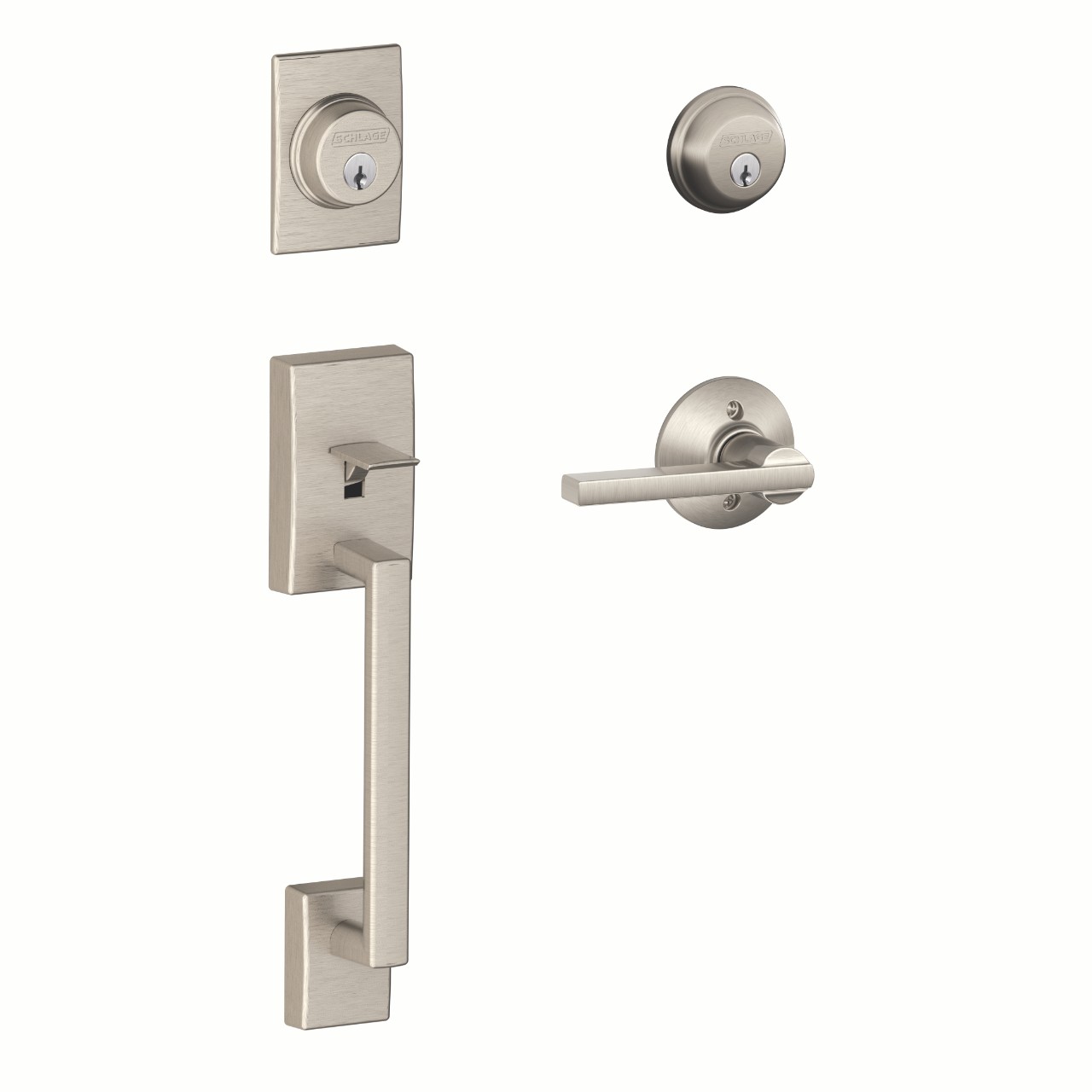 Double Cylinder Handleset and Latitude Lever