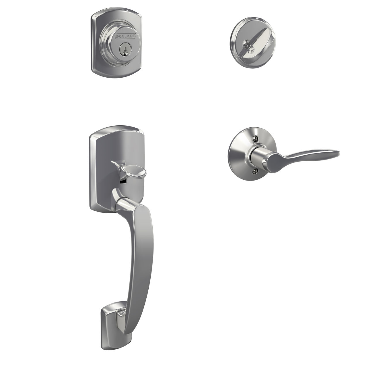 Single Cylinder Handleset and Delfayo Lever