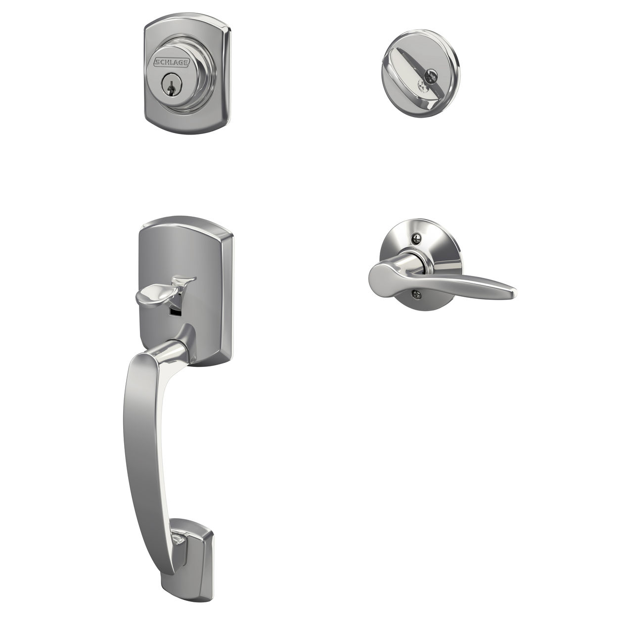 Single Cylinder Handleset and Delfayo Lever