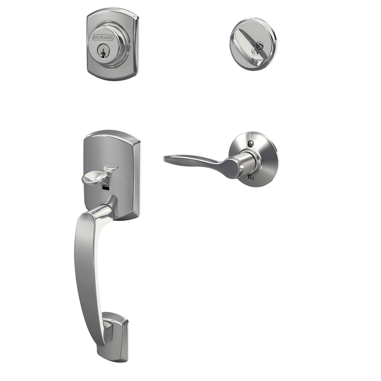 Single Cylinder Handleset and Delfayo Lever