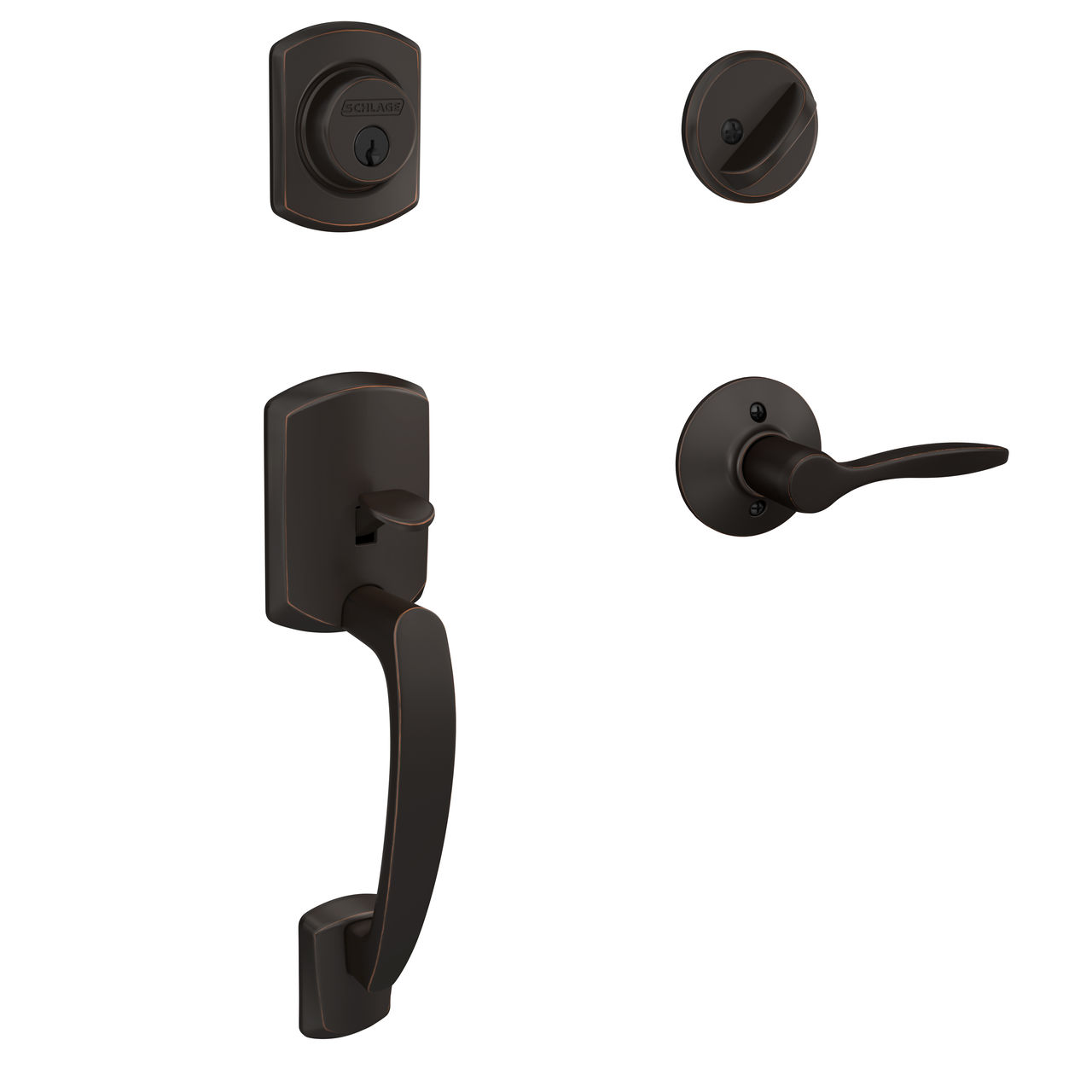 Single Cylinder Handleset and Delfayo Lever