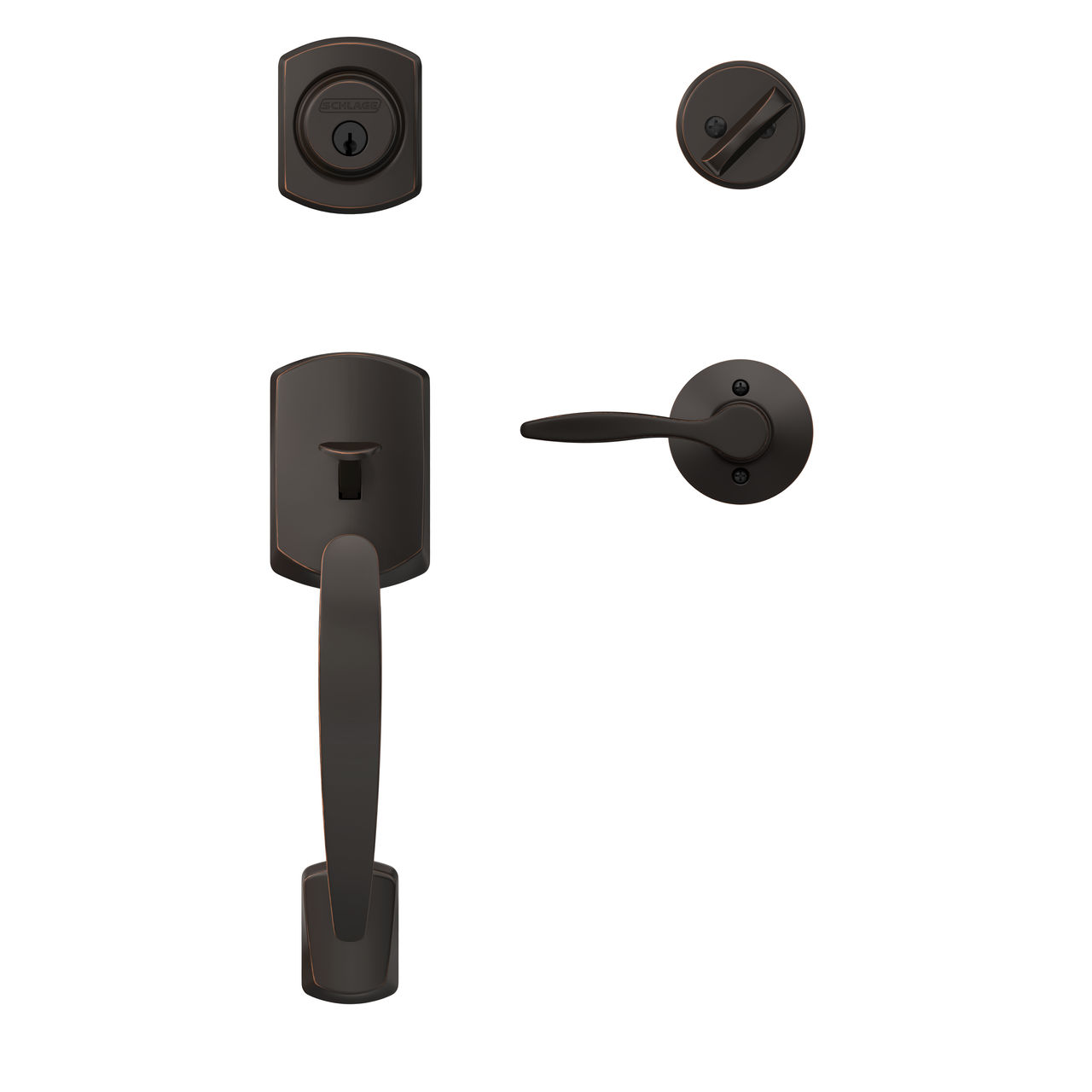 Single Cylinder Handleset and Delfayo Lever