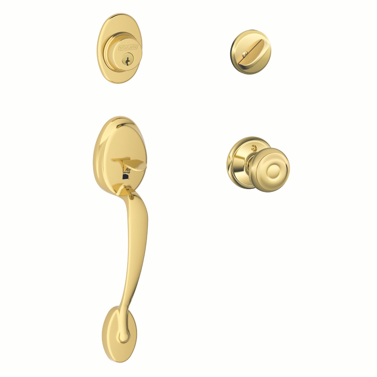 Single Cylinder Handleset and Georgian Knob