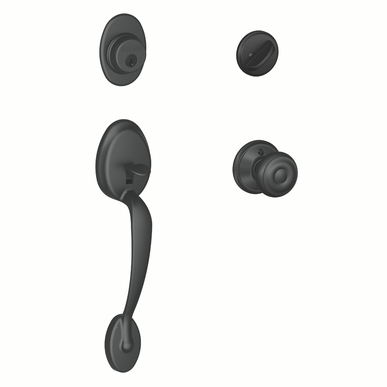 Single Cylinder Handleset and Georgian Knob
