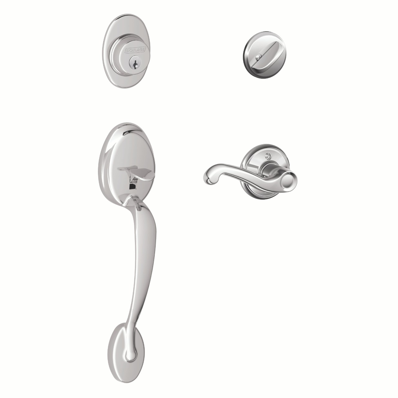 Single Cylinder Handleset and Flair Lever