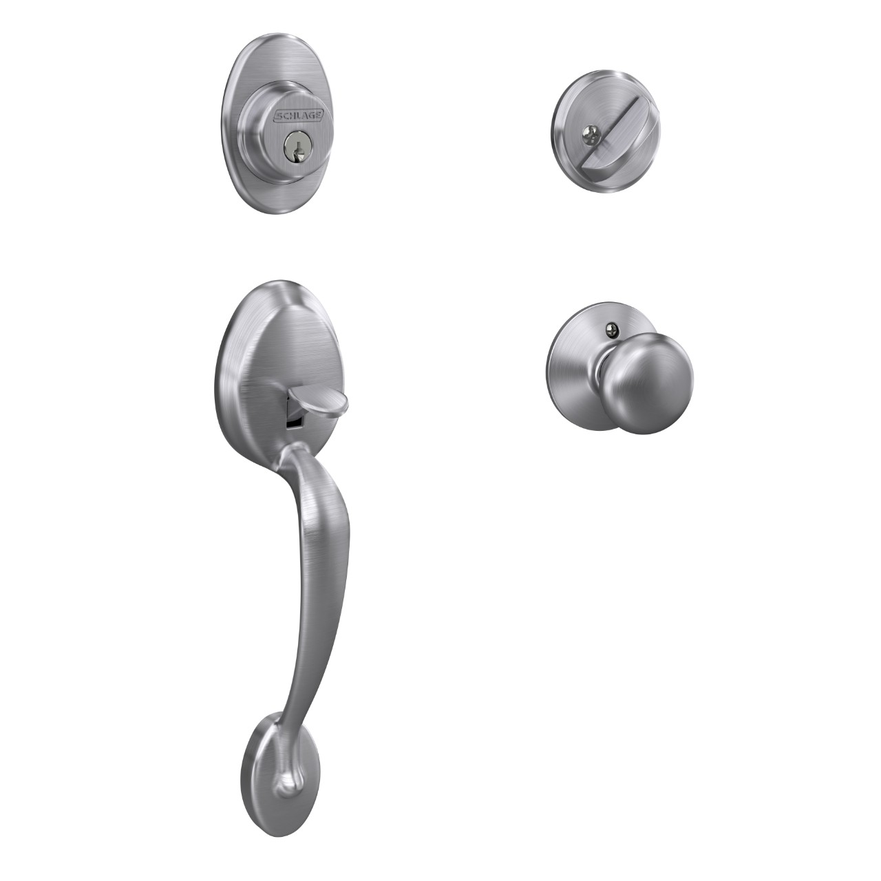 Single Cylinder Handleset and Knob