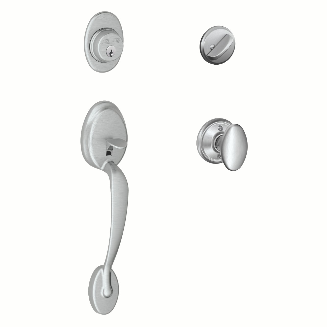 Single Cylinder Handleset and Siena Knob