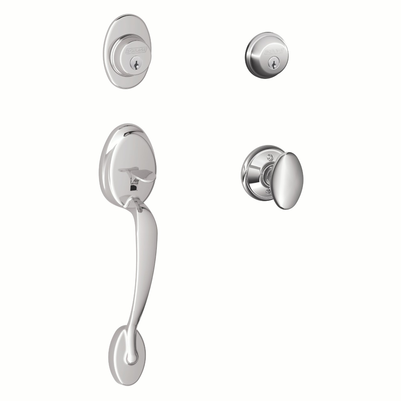 Double Cylinder Handleset and Siena Knob