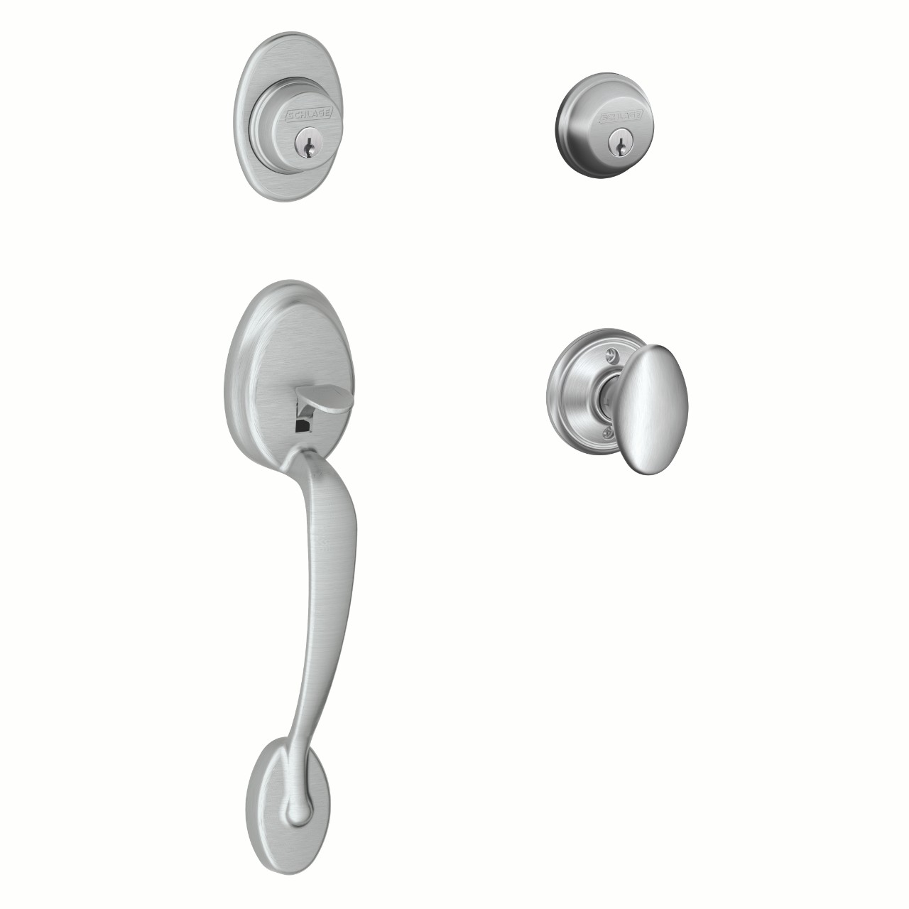 Double Cylinder Handleset and Siena Knob